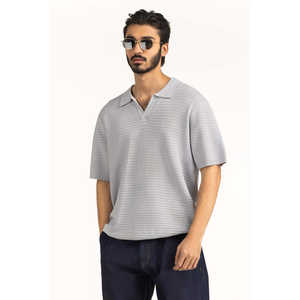 Polo Coupe Classique MN-PSH-SS26-504 en Tissu Tricoté de Haute Qualité Respirant Anti-Plis Brodé à Motif Foncé Coupe Ajustée - Product Image 3