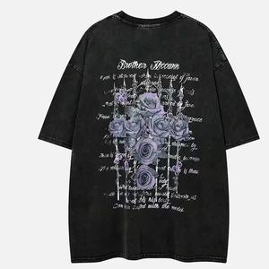 เสื้อยืดสไตล์วินเทจไซส์ใหญ่พิเศษ300GSM 100% โลโก้ออกแบบได้ตามต้องการ - Product Image 5