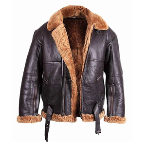 Personnalisé Meilleure Vente Professionnel Fait À La Main Logo Personnalisé Impression Respirant Hommes Porter Shear-ling B3 Vestes - Product Image 1