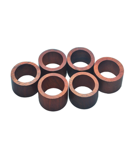 Offre Spéciale Vaisselle Porte-serviettes en bois Hôtel Fête de mariage Dîner ronds de serviette en bois avec au mieux pièce de design de forme ronde - Product Image 5