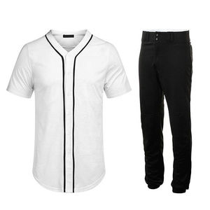 Nouveau design personnalisé OEM équipe de jeunes hommes sport maillot et pantalon de baseball ensemble/dernier modèle d'équipe hommes portent l'uniforme de baseball - Product Image 4