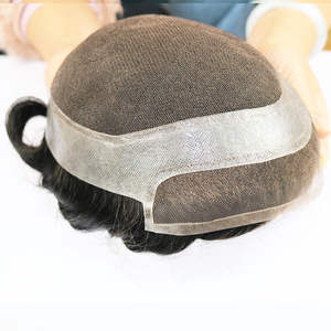 Cheveux humains Remy indiens vierges, ligne de cheveux Water Wave pour hommes, densité 100%, diverses couleurs, vente en gros d'usine - Product Image 6