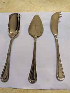 Elegante juego de servidor de pasteles de metal de acero inoxidable con mango Premium para servir postres en fiestas de bodas - Product Image 5