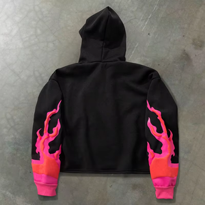 Sweat à capuche en polaire de haute qualité avec logo personnalisé pulls à capuche en coton tenue décontractée logo imprimé pour les sweats à capuche de printemps et d'hiver - Product Image 2