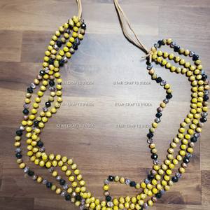 Perles de résine de couleurs personnalisées Artisan indien Produit de qualité supérieure Finition brillante ovale pour brins de bijoux de mariage pour cadeaux chrétiens - Product Image 6