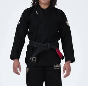 Uniformes de Artes Marciales de Jiu Jitsu BJJ con Logotipo Personalizado al por Mayor, 100% Algodón Elástico, Lavado, Ligero, para Entrenamiento y Competición - Product Image 3
