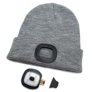 หมวกบีนนี่แบบถักสำหรับผู้หญิงและผู้ชายหมวกบีนนี่สกียืดหยุ่นอะคริลิคปักลายหัวใจสำหรับฤดูหนาวโลโก้ตามสั่ง - Product Image 2