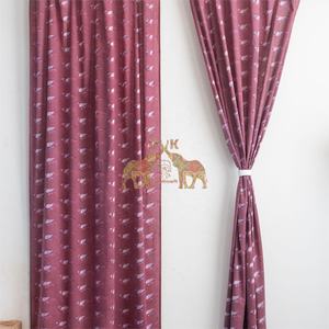 Cortinas de algodón 100% hechas a medida con estampado floral y de aves, ideales para decoración del hogar. - Product Image 2