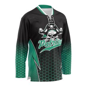 Jersey de Hockey sobre Hielo Bordado de Alta Calidad Personalizado de Fábrica, Malla de Poliéster con Impresión por Sublimación, Logotipo Personalizado, Nombre del Equipo - Product Image 2