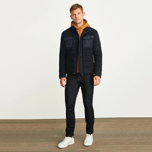 Veste matelassée coupe-vent de luxe pour homme, capuche à cordon personnalisée de haute qualité, nouveau design pour l'hiver, style streetwear - Product Image 4