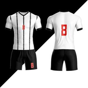 ชุดฟุตบอลใหม่เอี่ยมจากโรงงาน ขายส่ง ระบายอากาศได้ดี น้ำหนักเบา ผลิตจากโพลีเอสเตอร์ 100% ปรับแต่งได้ ชุดทีมคุณภาพสูง - Product Image 3