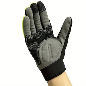 Jeunes et adultes Premium cyclisme gants à doigts complets matériau en tissu éponge rembourré paume gants de vélo en Fiber de carbone gants de moto - Product Image 3