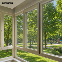 Fenêtres fixes en PVC sans cadre, vitrage fixe en PVC pour projets de construction, façade, balcon et bâtiments commerciaux