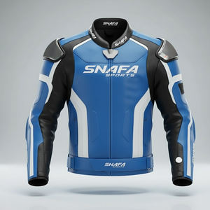 Chaqueta de Motociclista de Cuero Genuino para Hombre, Invierno, Ignífuga, Manga Larga, Alta Calidad, Mejor Precio - Product Image 1