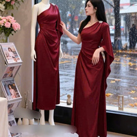 Robe élégante pour femmes, robe à manches courtes, alliant parfaitement élégance, confort, décontracté et formel pour divers événements, maxi en soie