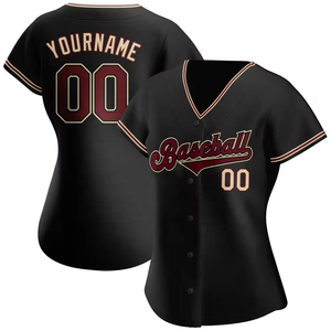 Camiseta de Béisbol Unisex Personalizable con Nombre y Número, Bordado Personalizado, Cuello en V, Transpirable, de Secado Rápido, Estilo Personalizado - Product Image 6