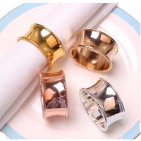 Lot d'anneaux de serviette en laiton faits à la main multicolores, design moderne de luxe, durables, écologiques, emballage personnalisé, pour table de mariage