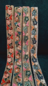 Tela de encaje bordado ecológica personalizada de alta calidad, venta al por mayor, adornos de encaje Floral para prendas, vestidos de novia, cortinas, artesanías - Product Image 5