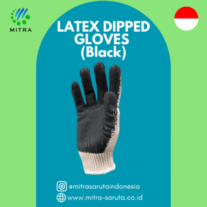 ถุงมือยาง10นิ้วแบบจุ่มสีแดงสีน้ำเงินและสีดำ (ตัวอย่างฟรี) - Product Image 3