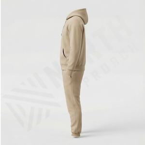 Ensemble de survêtement de sport en coton pour hommes, taille plus, course à pied, fitness, survêtement d'entraînement, vêtements d'hiver, athlétique, performance, ensembles actifs - Product Image 3