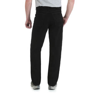 Pantalones vaqueros negros de color sólido para hombre, pantalones vaqueros personalizados de alta calidad con botones para hombre - Product Image 6