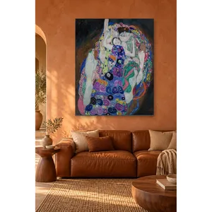 Fida Klimt La Vierge, impression sur toile pour femmes avec motifs colorés - Product Image 4