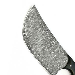 Couteau à découper en acier de Damas avec manche en bois et étui en cuir, couteau à découper professionnel en acier de Damas - Product Image 6