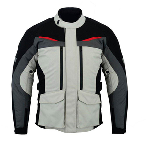 Veste de moto d'aventure pour hommes multi-saisons Textile imperméable avec évents et poches Vêtements d'équitation tout temps Vestes de motard pour hommes - Product Image 1