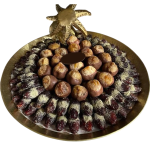 Plateau de service en métal doré de grande qualité Présentoir de bonbons Plateau de serveur de chocolat au design moderne au prix le plus bas - Product Image 5