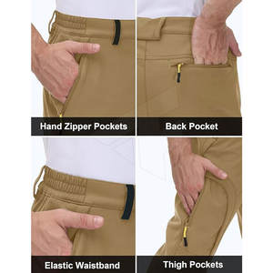 Pantalones Softshell ligeros para hombre, diseño único, cierre de cintura elástica, venta al por mayor, gran oferta hecha a medida - Product Image 5