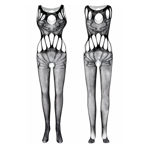 Body a Rete con Collo Alto e Apertura all'Inguine, Tuta Sexy Trasparente Taglia Unica Personalizzabile ODM - Product Image 1