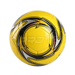 ลูกฟุตบอลหนังและพีวีซีพิมพ์โลโก้สำหรับฝึกและจับคู่กีฬาทนทานปรับแต่งได้ - Product Image 1