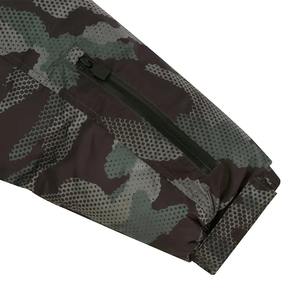 Manteau d'hiver pour hommes avec logo personnalisé, veste camouflage, capuche chaude, coupe-vent, veste bouffante épaisse, sans coutures, en cuir denim - Product Image 3