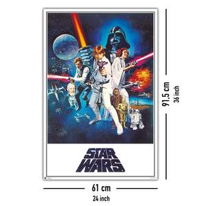 Póster de Star Wars 'C' estilo americano, arte de pared con temática estadounidense, hecho de material de papel duradero - Product Image 5