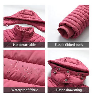 Chaqueta de Invierno Acolchada para Mujer, Moderna y a la Moda, Tejido Transpirable, Resistente al Viento, Aislante - Product Image 3