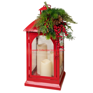 Linterna colgante decorativa para el hogar de hierro de Metal de primera calidad, accesorios de decoración de Navidad, portavelas, linterna colgante - Product Image 6
