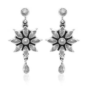 Pendientes de Plata de Ley 925 con circonita cúbica, Pendientes colgantes de diamantes delicados para boda, regalo de aniversario - Product Image 2