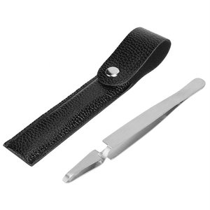 Outil d'élimination des tiques personnalisé en acier inoxydable Outil d'élimination des tiques professionnel pour chiens de compagnie chats avec étui - Product Image 1