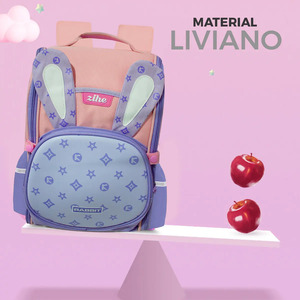 Sac à dos scolaire pour filles, maternelle, primaire et nourrissons, motif lapin - Couleurs assorties - Product Image 3