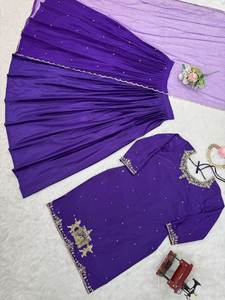 Best Quality Indian Pakistani Clothing Women <b>2</b> <b>Pieces</b> Suit Asian Shalwar Kameez Suits Latest Design Fashion Wear Wedding <b>Dresses</b> - Product Image 4