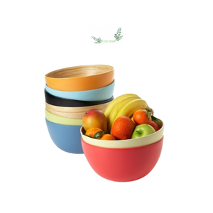 Tazón de Bambú Ecológico Hecho a Mano al por Mayor, Tazón de Ensalada Vietnamita para Cocina, Tamaños y Diseños Personalizables, Juegos de Utensilios de Cocina - Product Image 1