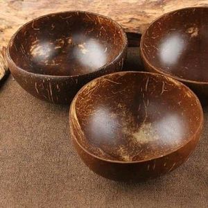 Bol en noix de coco naturel fait à la main, écologique, durable, décoratif, léger, personnalisable, en gros - Product Image 1