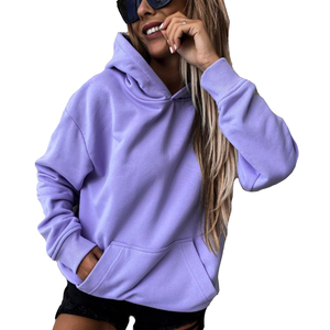 Sweats à capuche surdimensionnés pour femmes pulls à capuche avec épaules tombantes style hiver femmes sweats à capuche personnalisés fournisseur en gros - Product Image 1