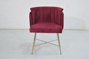 Chaise de salle à manger capitonnée en tissu pour la maison, le bureau et le bar à domicile, meubles de chambre à coucher, fabrication artisanale, vente en gros - Product Image 6