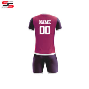 Uniforme de football personnalisé Logo personnalisé col rond antibactérien respirant à manches courtes vêtements d'entraînement de haute qualité 100% football - Product Image 6