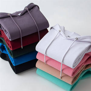 Moda algodón poliéster Unisex hombres mujeres OEM Logo personalizado Casual en blanco liso Sudadera con capucha pulóver Sudadera con capucha sudaderas con capucha - Product Image 3