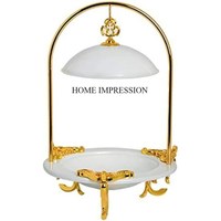 Support de fleurs en aluminium moulé, finition couleur argent, design élégant, plaqué or, texture martelée, pour une touche d'élégance à la maison