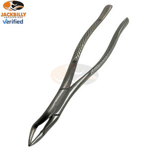Pince d'extraction dentaire manuelle de qualité supérieure n ° 32 mâchoires dentelées pince en acier inoxydable extrayant les instruments médicaux canins supérieurs - Product Image 4
