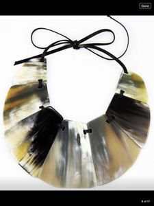 BONE, recién llegado, collar de cuerno de buey de Búfalo, joyería de hueso de estilo Animal pulido, cuentas de diseño Natural, regalos de boda para mujeres y niñas - Product Image 2