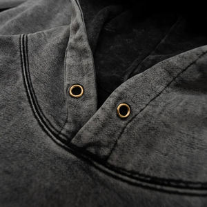 Nuevas Sudaderas Extra Grandes de Moda para Adultos, Estilo Rudo, Lavado Ácido, Sudaderas de Tendencia con Logotipo Serigrafiado - Product Image 3